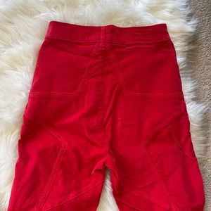 Revice Denim red velvet Venus star flares